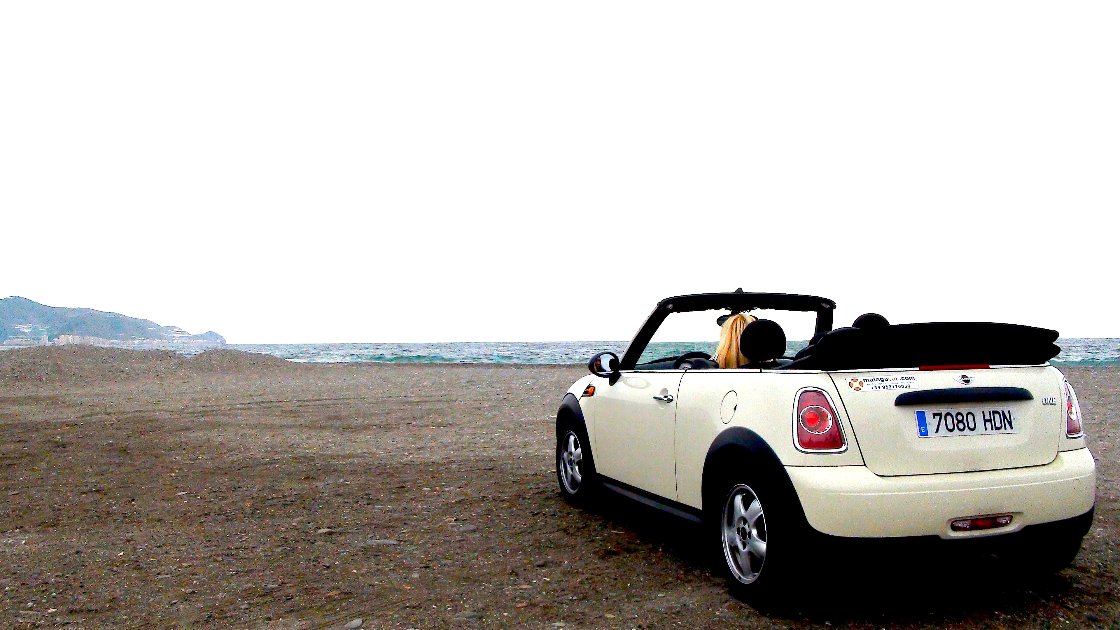 Mit dem Mini am Strand