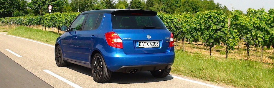 Skoda Fabia RS in blau. Foto: Autogefühl