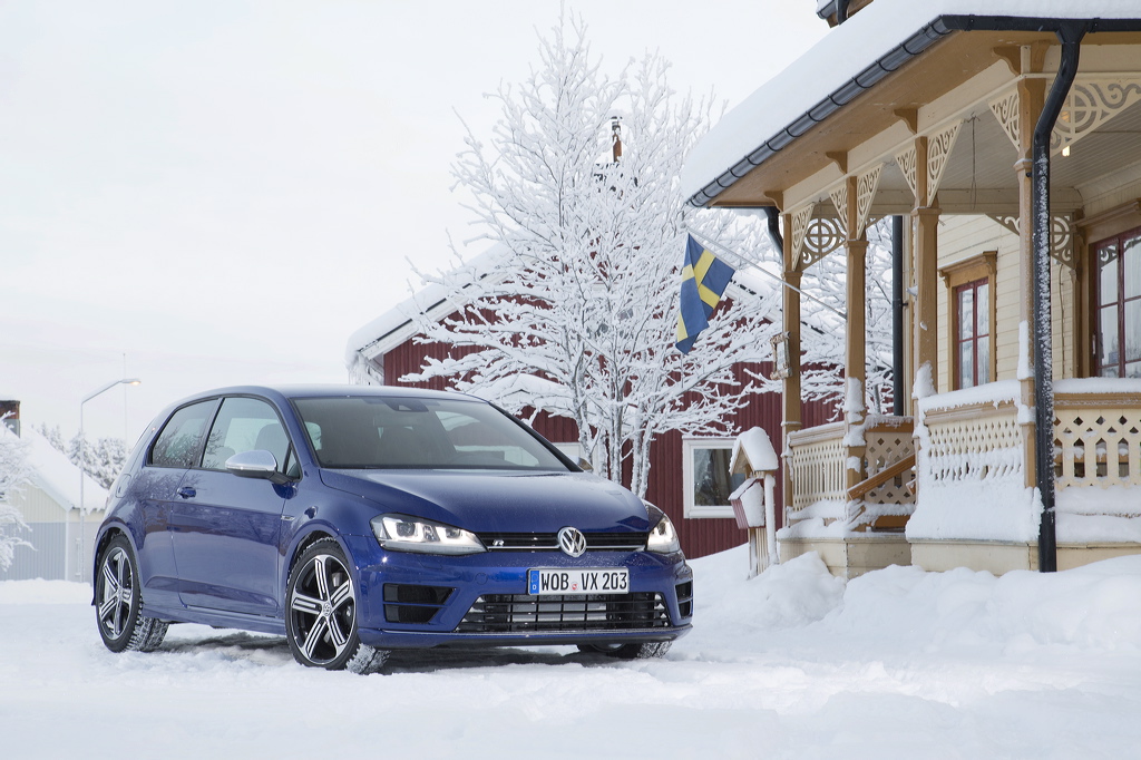 VW Golf R in Schweden, Foto: VW