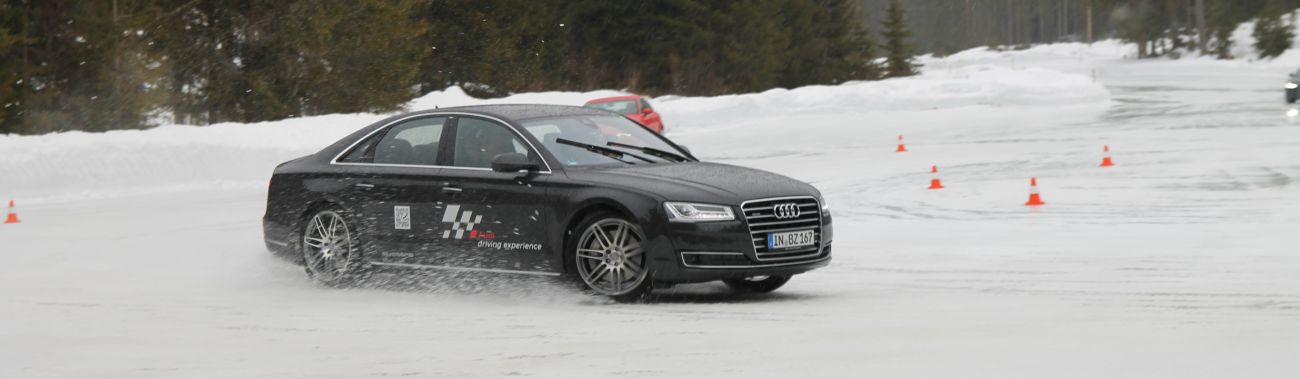 Audi A8 bei der Audi Driving Experience, Foto: Audi