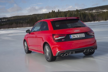 Audi S1 in Misanorot (Perleffekt Lack), Foto: Audi